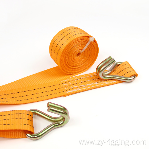 Ratchet Cargo Lshing Tie Down Yellow Orange